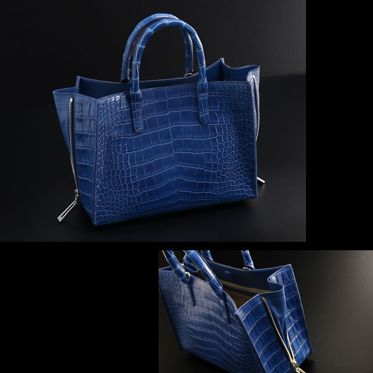 楽天市場】藍染め アリゲーター トートバッグ 日本製 2way レディース
