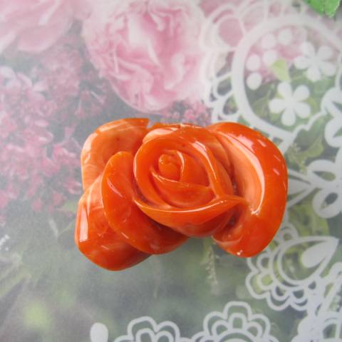 楽天市場】日本 高知産赤珊瑚 薔薇の花 帯留め K18 帯 着物 和装小物
