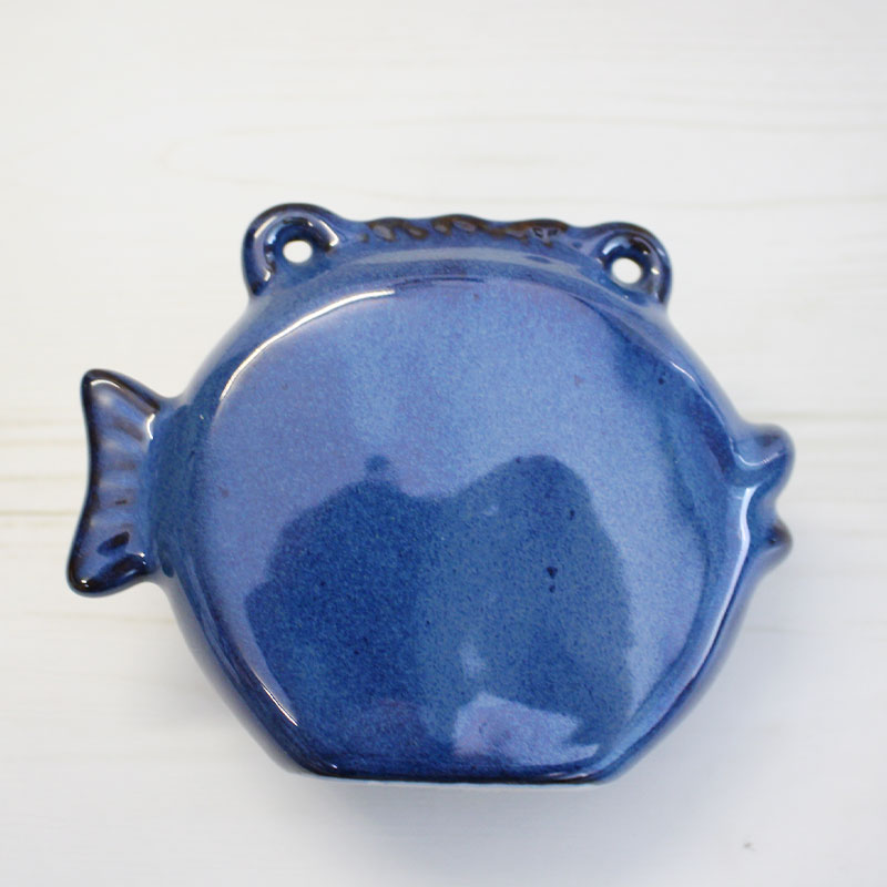 楽天市場】【アウトレット】魚型 ウォールポット (3色選択) [11.3×4.8