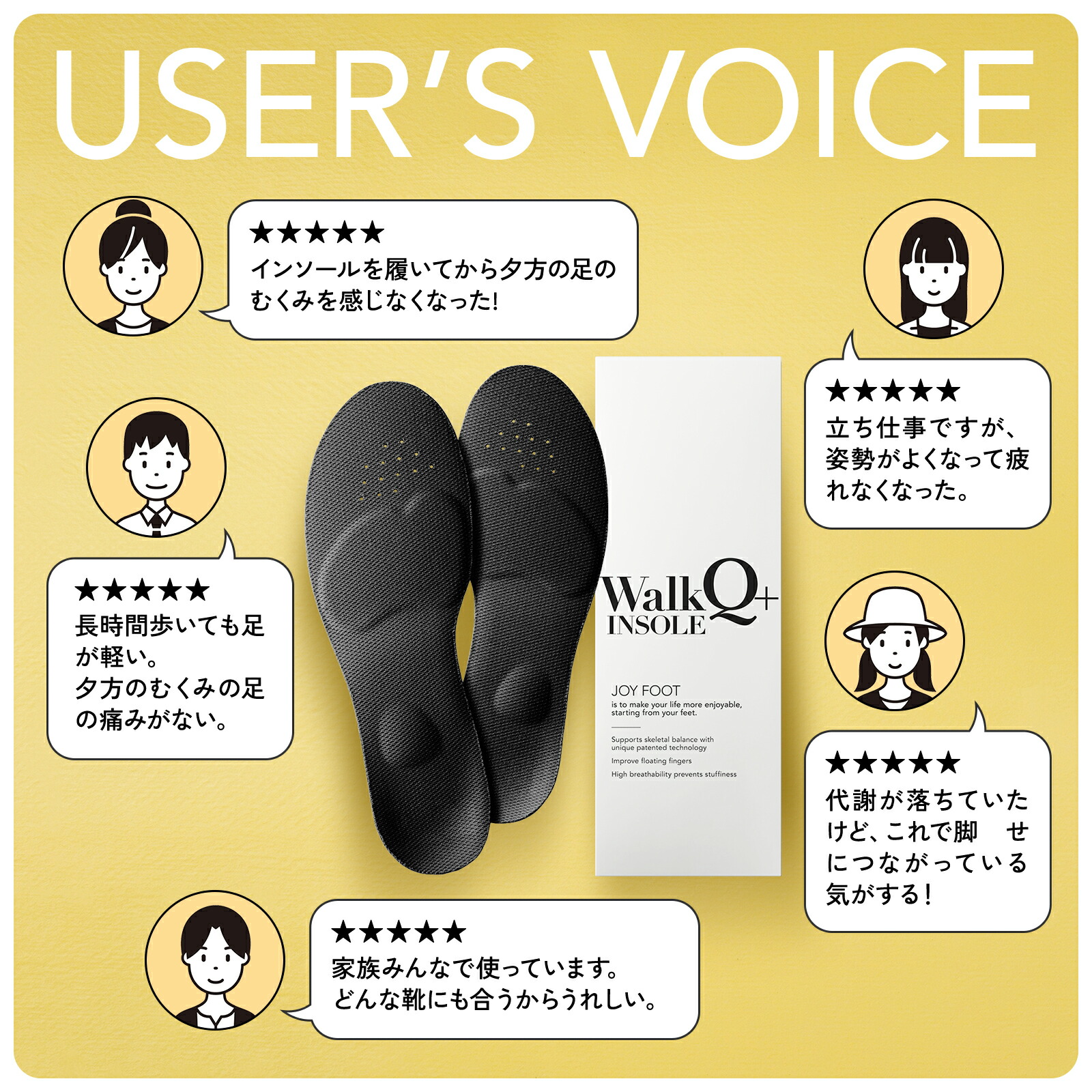 楽天市場】【4足セット】 ウォーキュット 【美脚サポートインソール