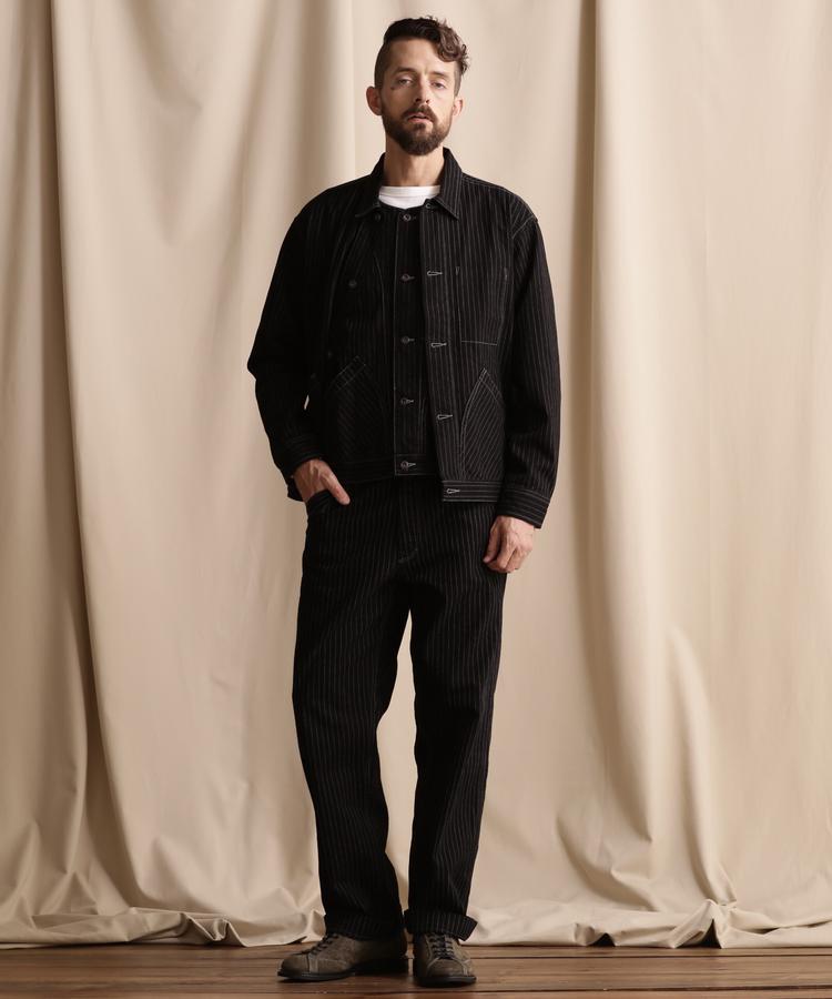 Schott ショット ヒッコリーデニム ブラック サイズ30 Schott