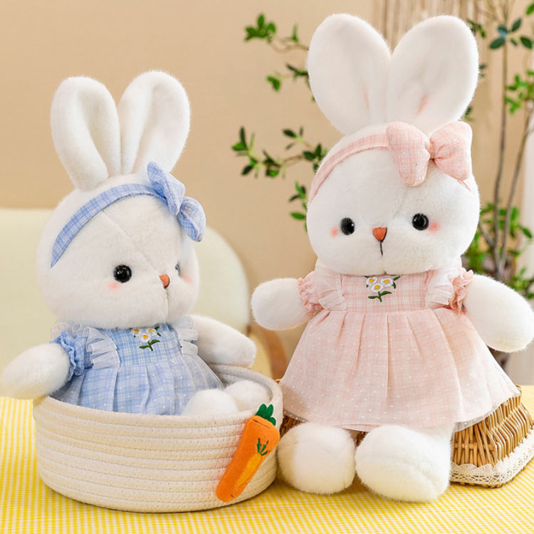 楽天市場】ウサギ ぬいぐるみ かわいい チェック柄 うさぎのぬいぐるみ