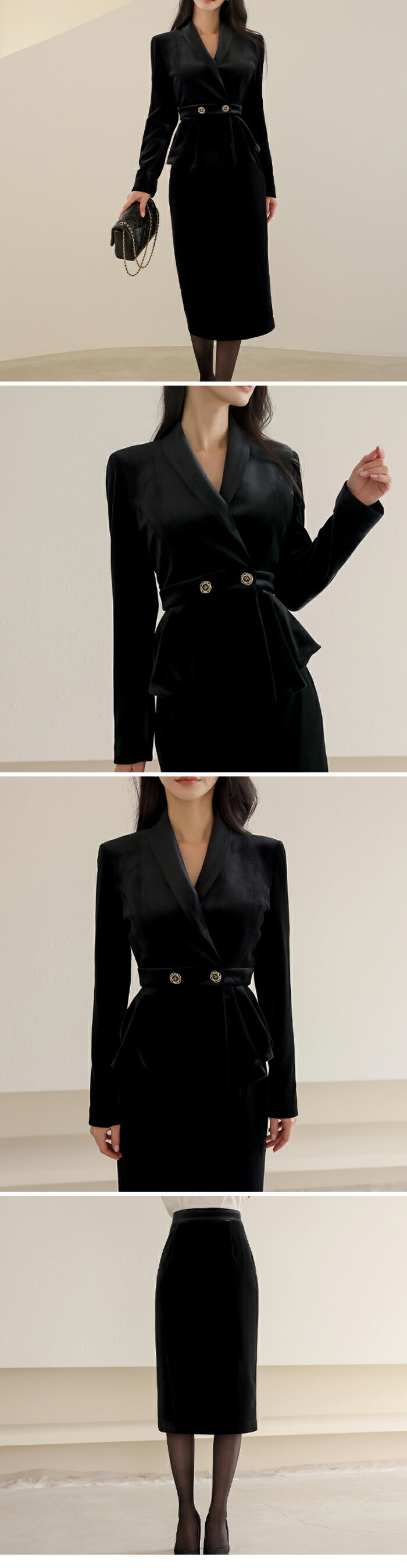 楽天市場】セットアップ レディース フォーマル 春 秋冬 ベロア ぺ