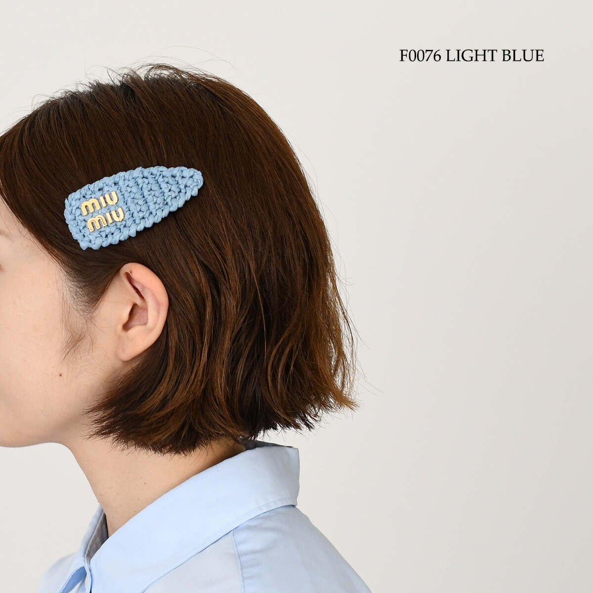 楽天市場】MIU MIU ミュウミュウ ヘアアクセサリー クリップ アクセ