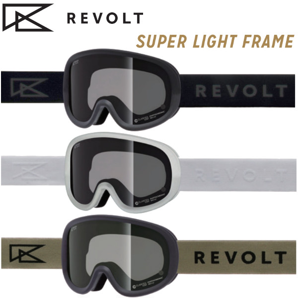 楽天市場】25-26 REVOLT リボルト ゴーグル SUPER LIGHT FRAME BLK WHT