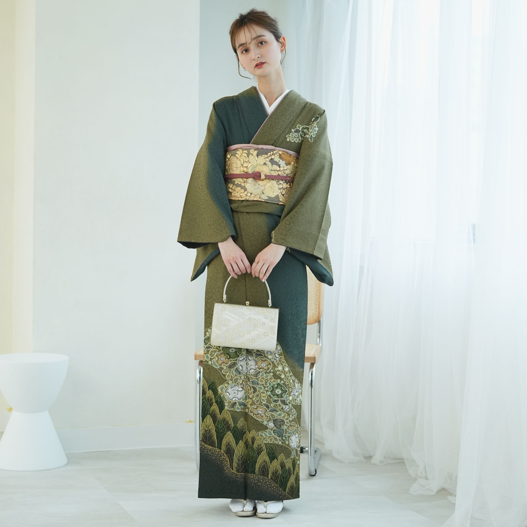 楽天市場】【レンタル】※予約可：3月末〜【訪問着 20点フルセット 抹茶