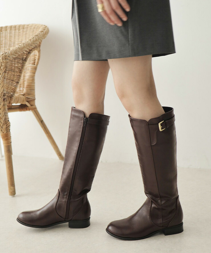 楽天市場】ブーツ レディース ローヒール ロング 大きいサイズ ロング