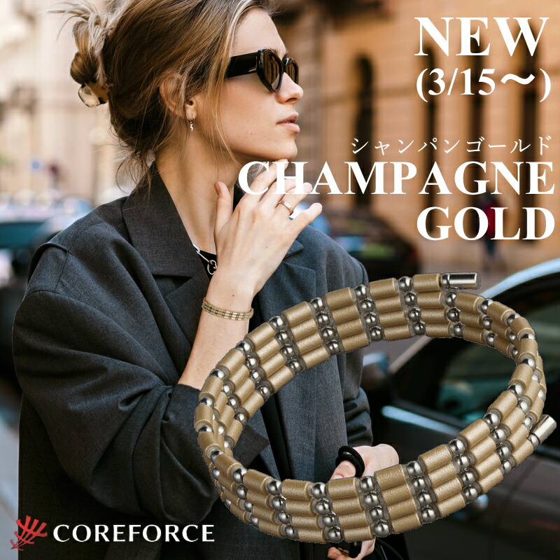 楽天市場】【新色】コアフォースループ SUS シャンパンゴールド 70cm