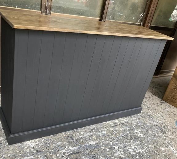 DW☆受注製作☆グレー☆レジカウンターテーブル【1200】カントリー家具