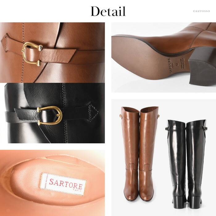 楽天市場】サルトル ブーツ ロングブーツ 6cm 7cm ヒール ブーツ