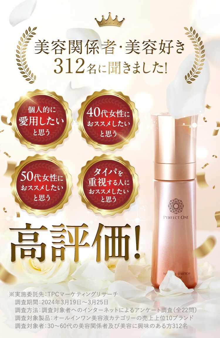 楽天市場】【公式】パーフェクトワン 薬用リンクルストレッチセラム