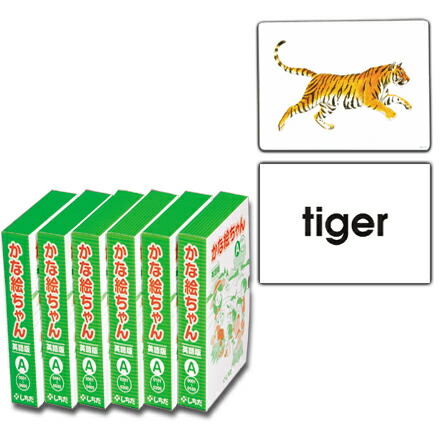 七田式 かな絵ちゃん フラッシュカード 絵カード 英語 しちだCDセット