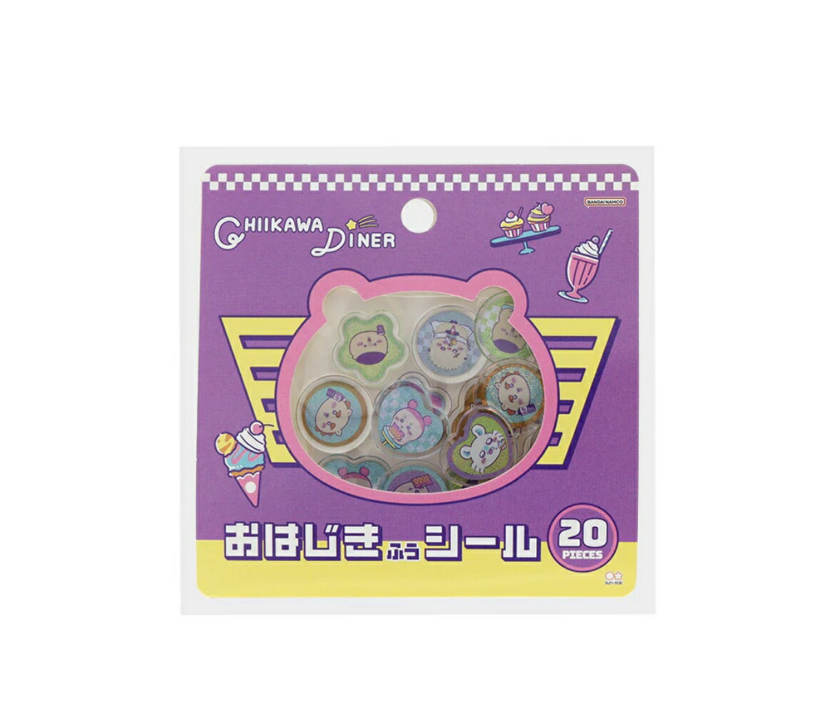 楽天市場】サンスター文具 ちいかわ おはじき風シール（ちいかわ DINER