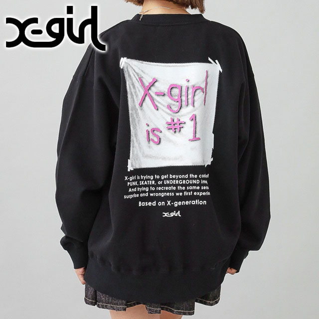 楽天市場】エックスガール X-girl フラッグビッグスウェットトップ