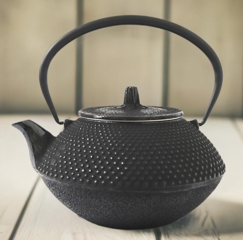 takazaru 南部鉄瓶 丸型アラレ 銘入 南部鉄器 鉄瓶「丸南部アラレ