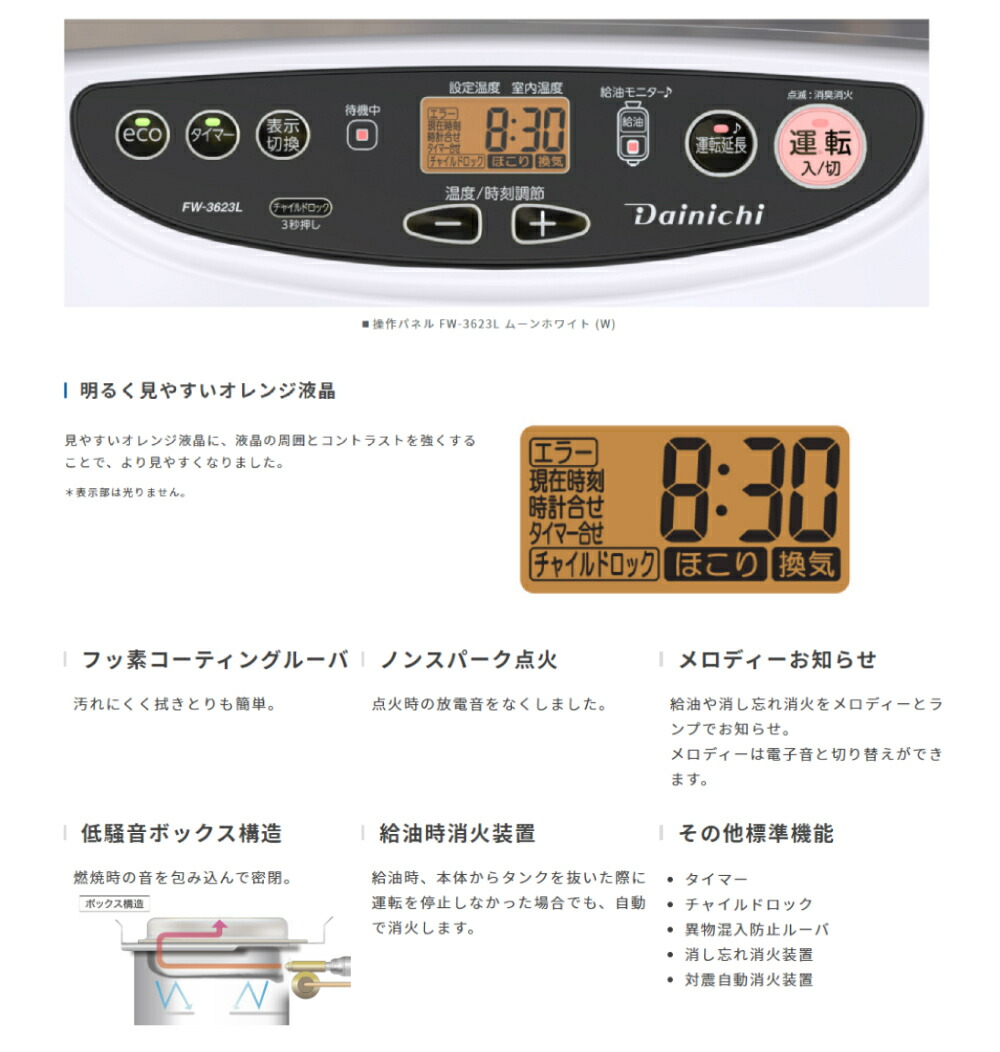 楽天市場】半額 ＆5％OFF≪1(日)朝8時～≫ ダイニチ 石油ファン