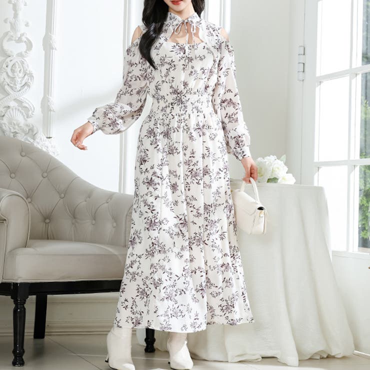 楽天市場】レースレディース 花柄 襟付き オフショル風 デザイン