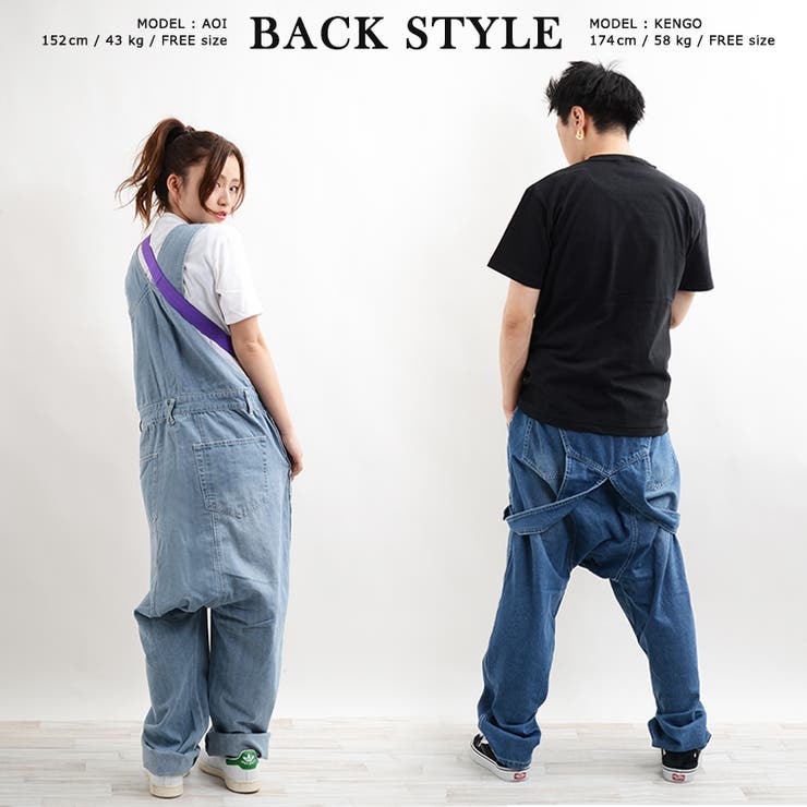 楽天市場】ONE 4 PREMIUM ◇デニム サルエル オーバーオール