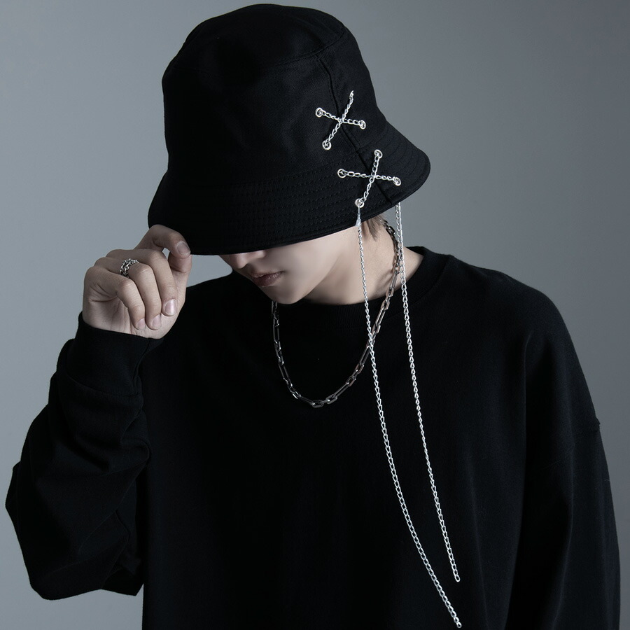 楽天市場】ハット HAT クロスバケット ロングチェーン バケットハット