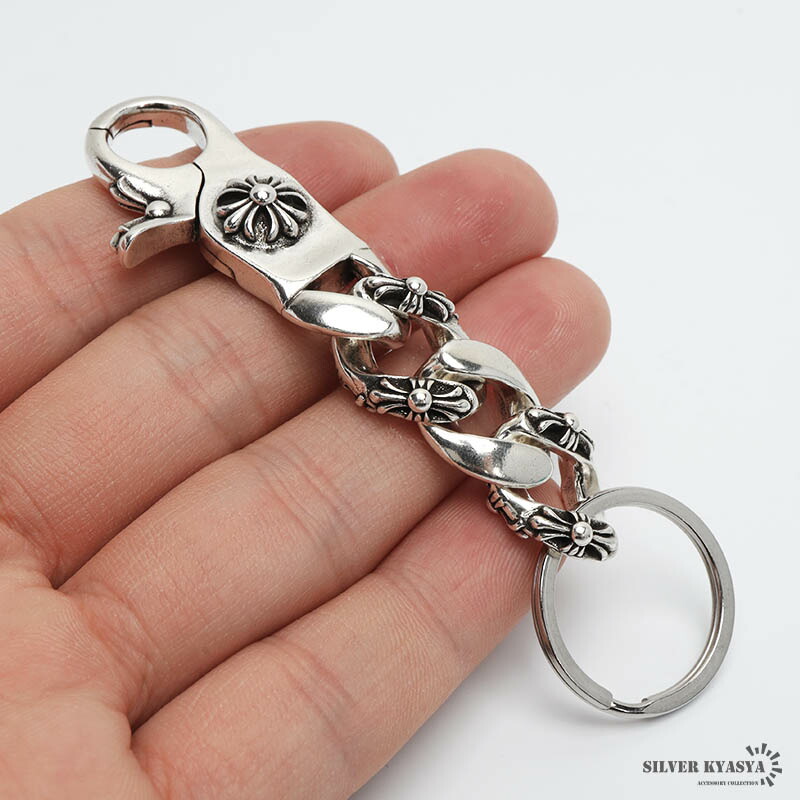 楽天市場】クロスキーリング キーチェーン 喜平チェーン キーホルダー