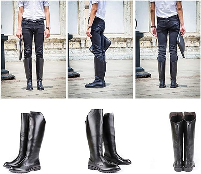 楽天市場】メンズ ロングブーツ 乗馬ブーツ ジョッキーブーツ 革ブーツ