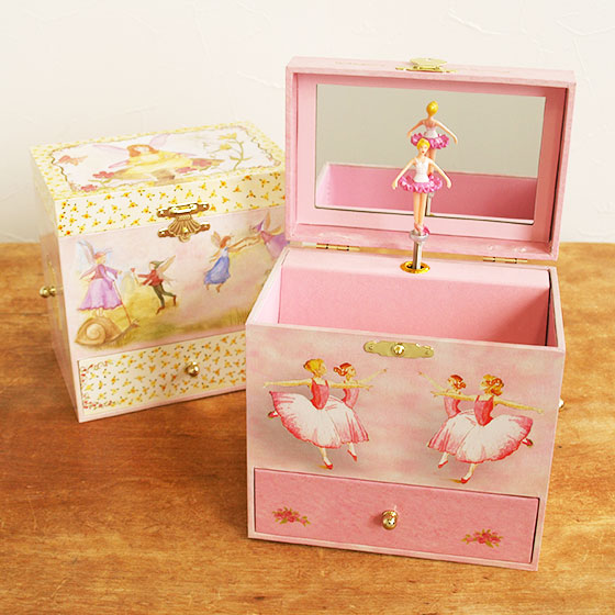 楽天市場】オルゴール バレリーナ 回転 宝石箱 ジュエリーボックス