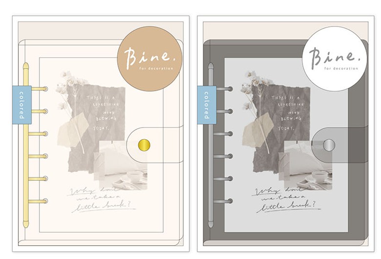 楽天市場】Bine A6 クリアバインダーカラード miw_58072_58073 バイン