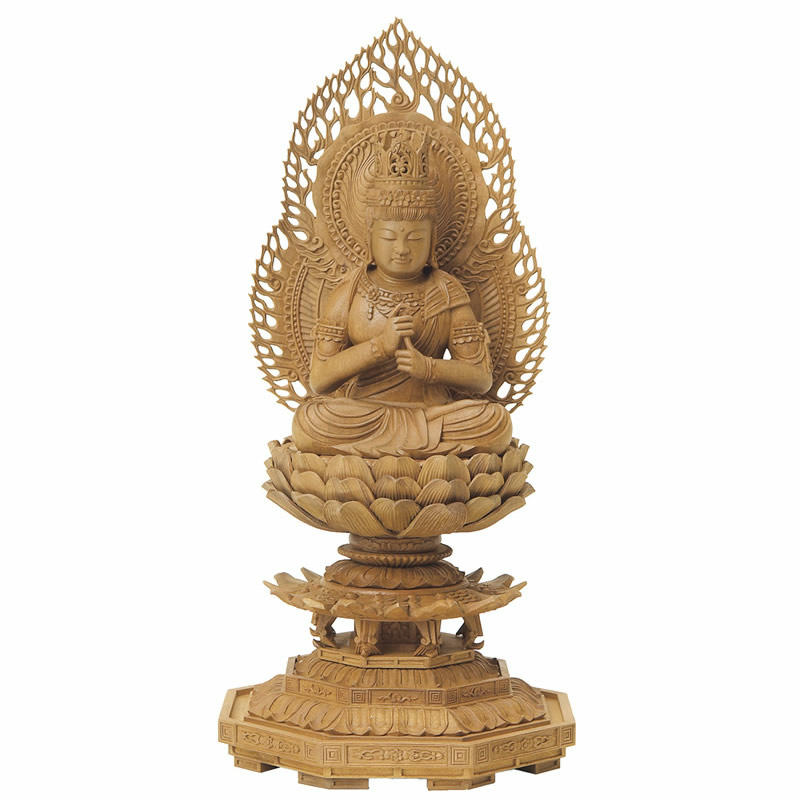 楽天市場】【仏具】【御本尊】仏像・大日如来 / 真言宗【白檀 八角台座