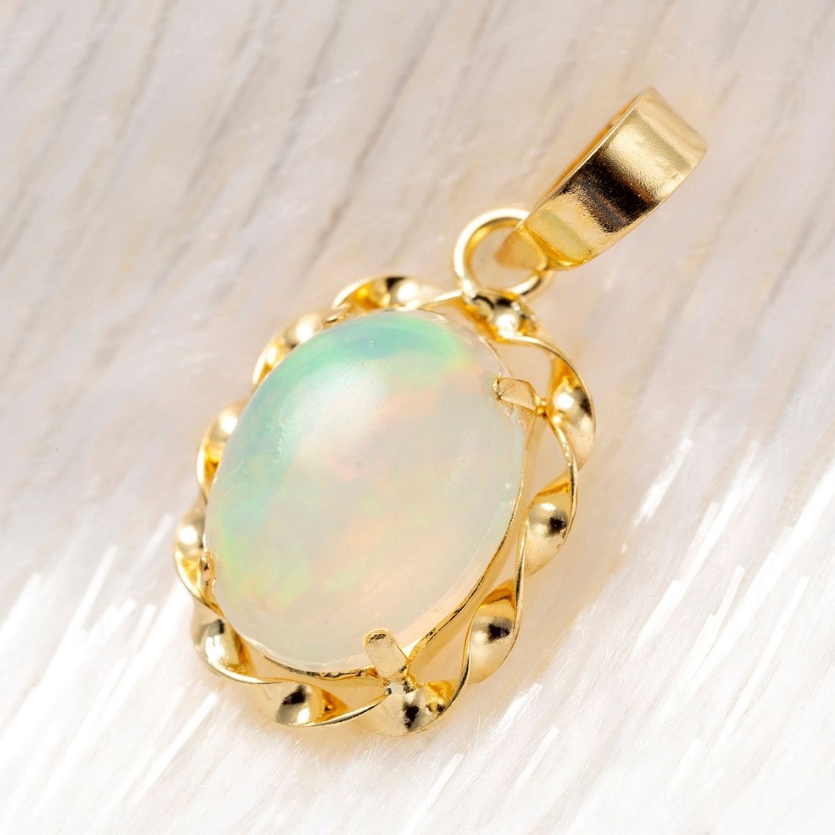 楽天市場】k18 ペンダントトップ（種類（宝石）オパール）の通販