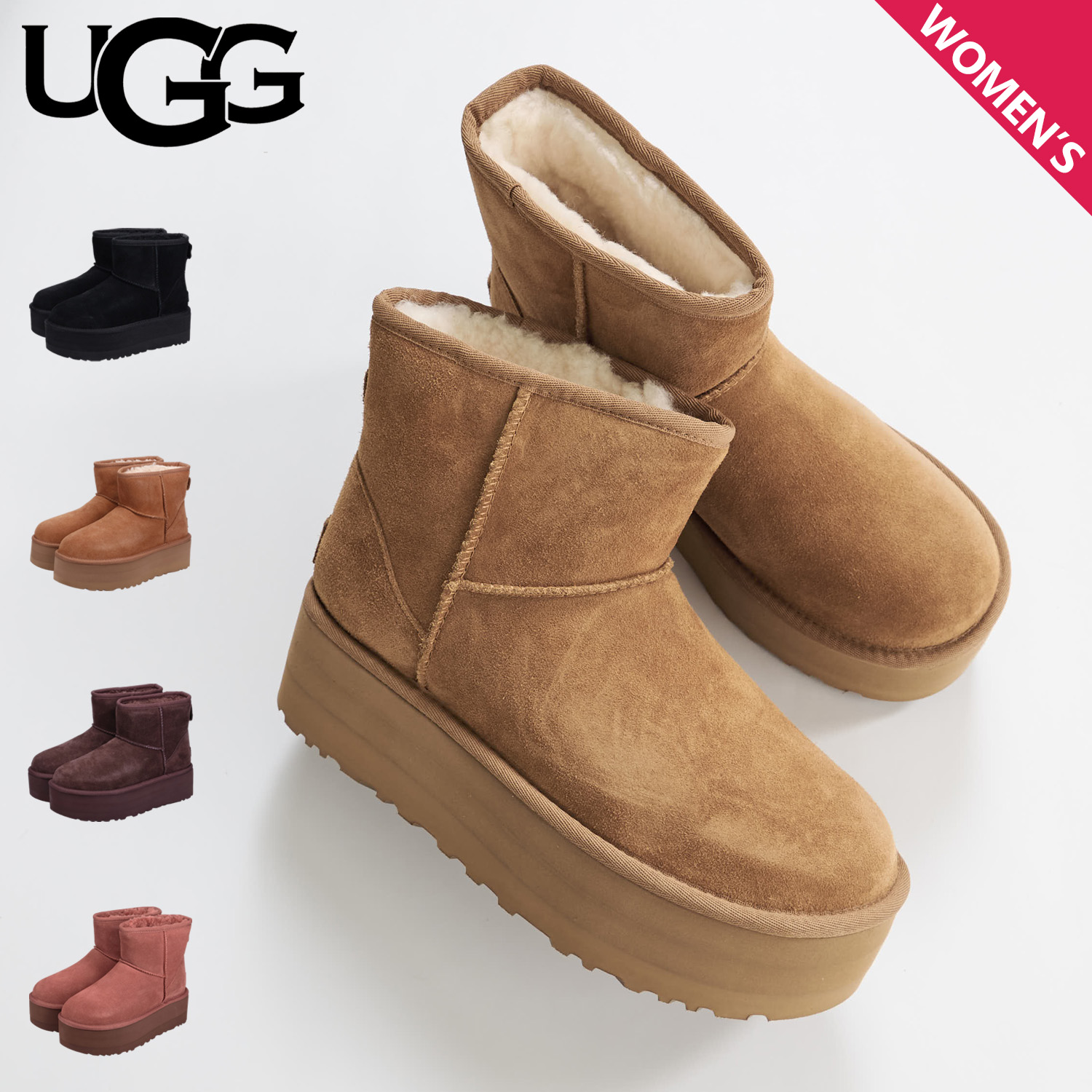 楽天市場】UGG アグ ムートンブーツ クラシック ミニ プラットフォーム