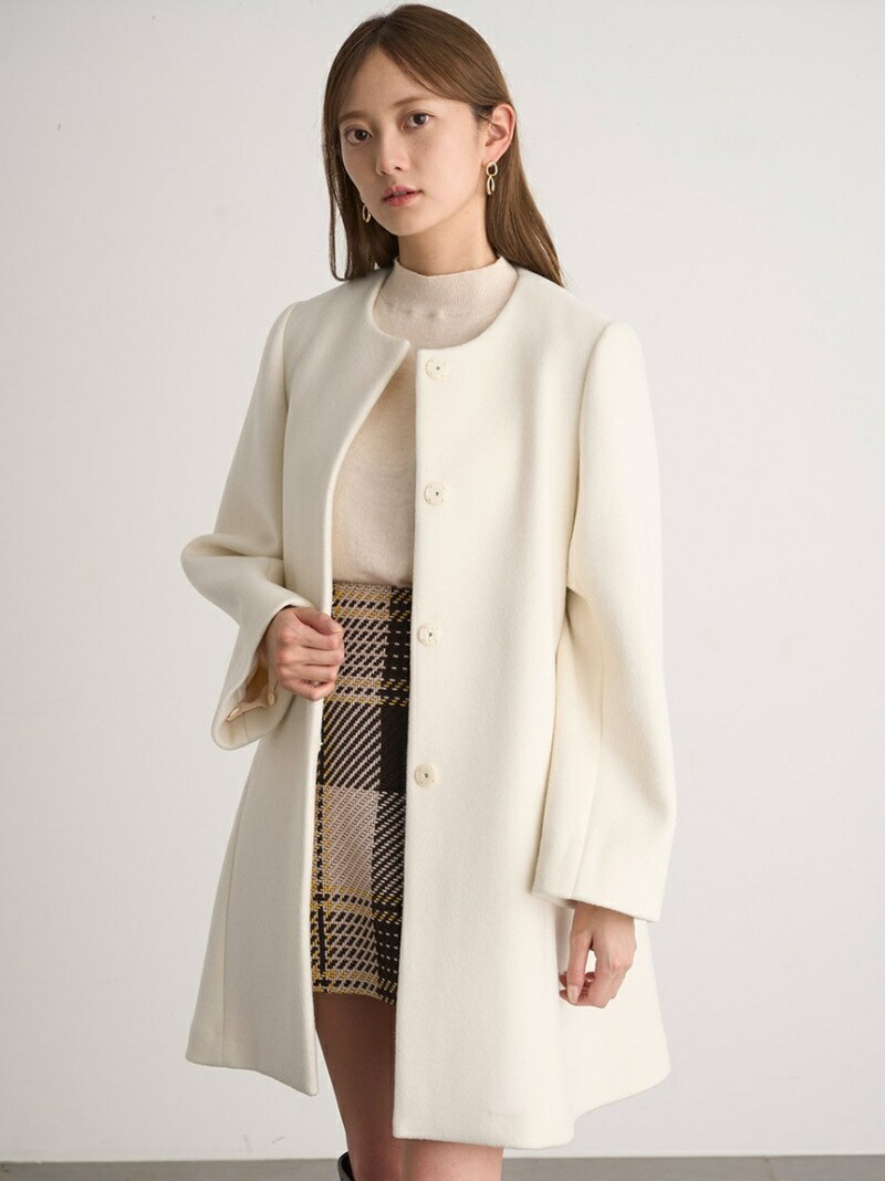 楽天市場】【WEB限定】ビジューブローチAラインコート SNIDEL