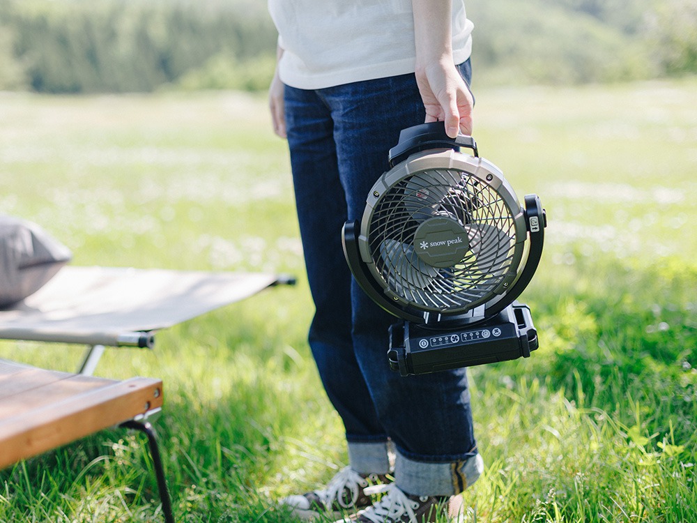 peak スノーピーク 扇風機 ノクターン ガス付き peak スノーピーク