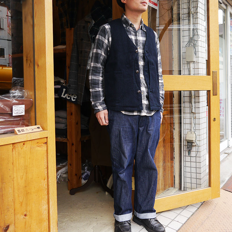 楽天市場】ジャパンブルージーンズ ベスト 刺し子ベスト デニムベスト