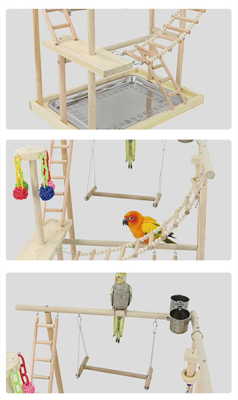 インコバードアスレチック楽園シリーズ③キャスター付きその➁完成品