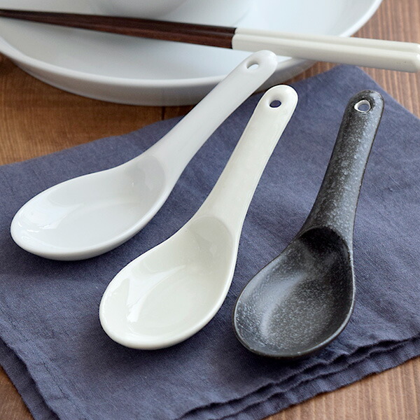 楽天市場】中掛けレンゲ れんげ レンゲ 蓮華 スプーン 和食器 白い食器