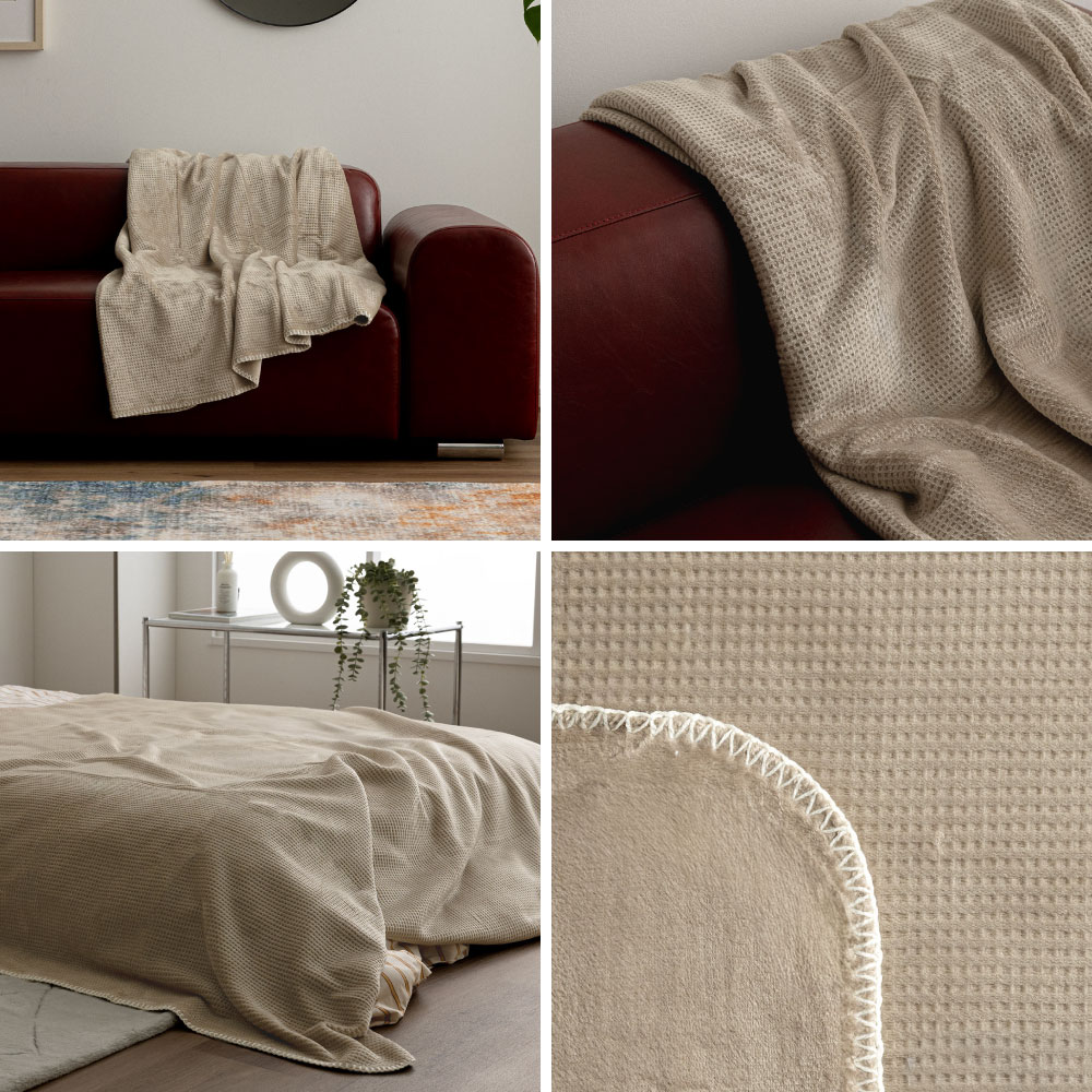 楽天市場】NERUS 毛布 【正規品】 とろける肌ざわり WAFF 2枚合わせ