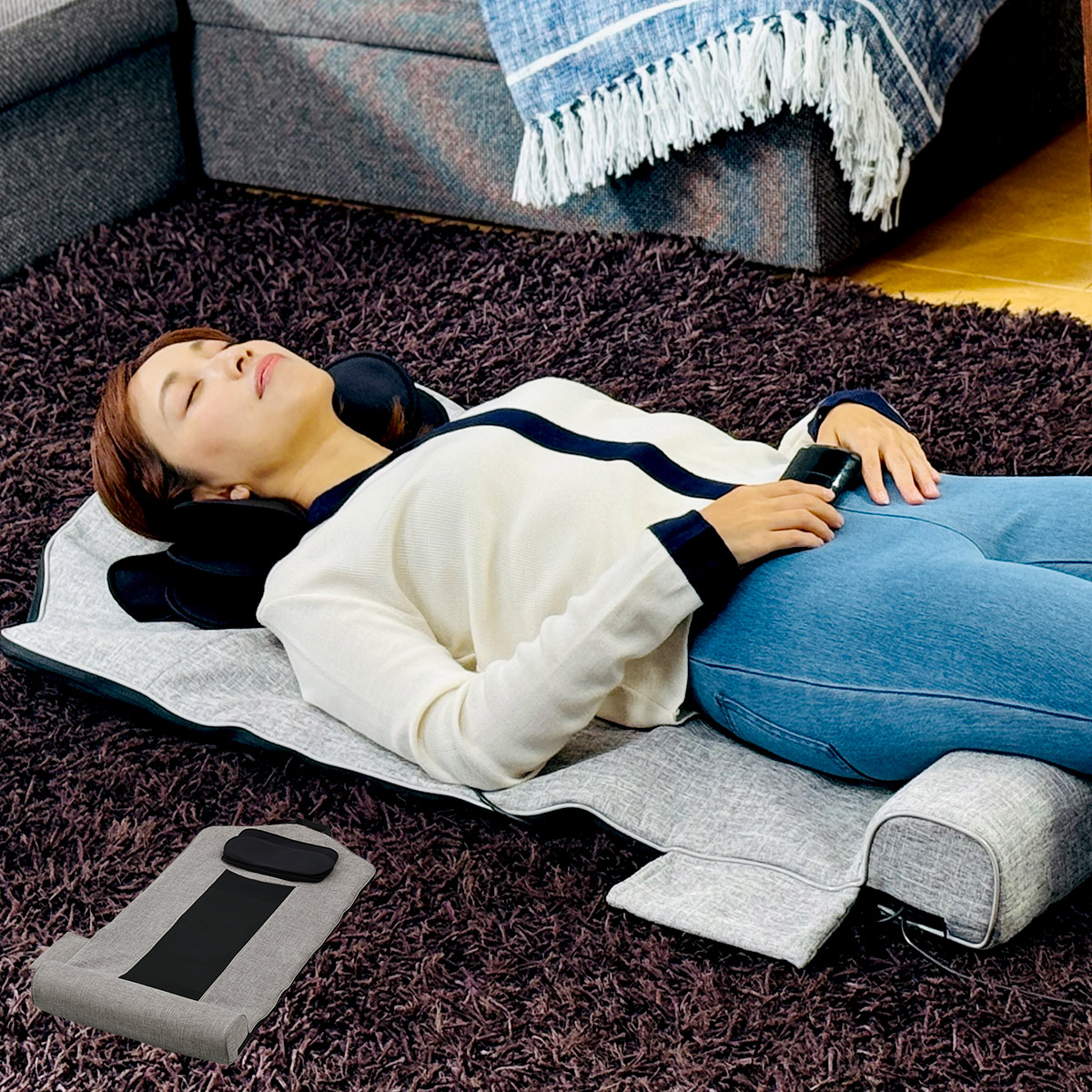 楽天市場】ナガラックスグランデ 【 寝るだけ マッサージ ストレッチ