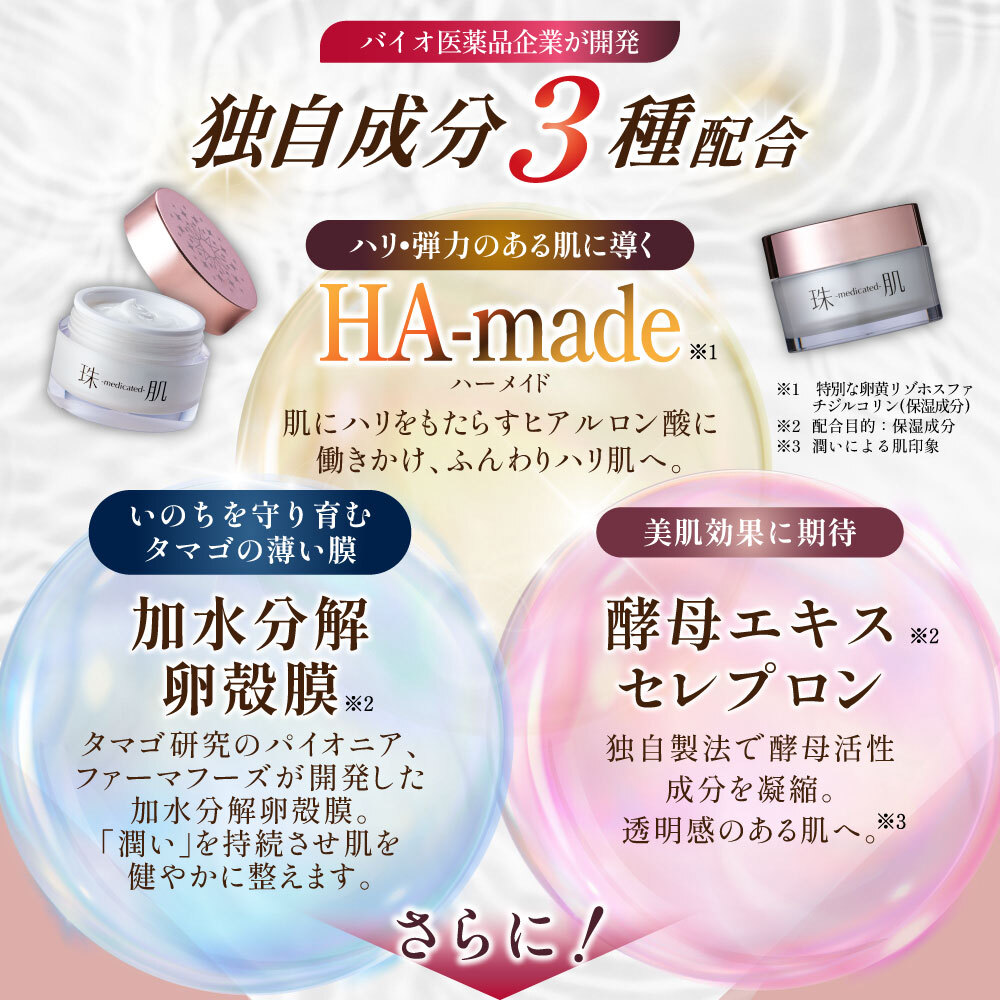 楽天市場】卵殻膜 【公式】ソニャンド 珠肌シシオール 50g【送料無料