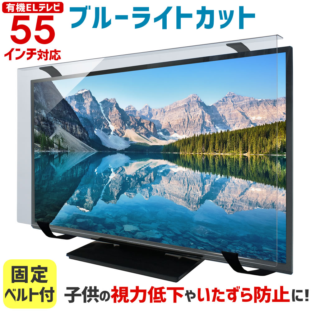 楽天市場】有機ELテレビ保護パネル ブルーライトカット 55インチ 55型