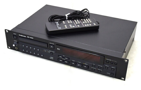 楽天市場】TASCAM CD-450 業務用ラックマウントCDプレーヤー 【中古