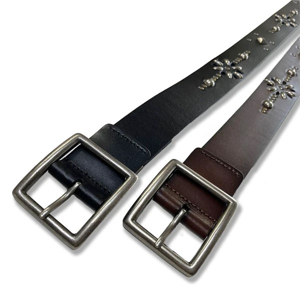 楽天市場】フラワースタッズ ギャリソンベルト スタッズベルト 40mm 本