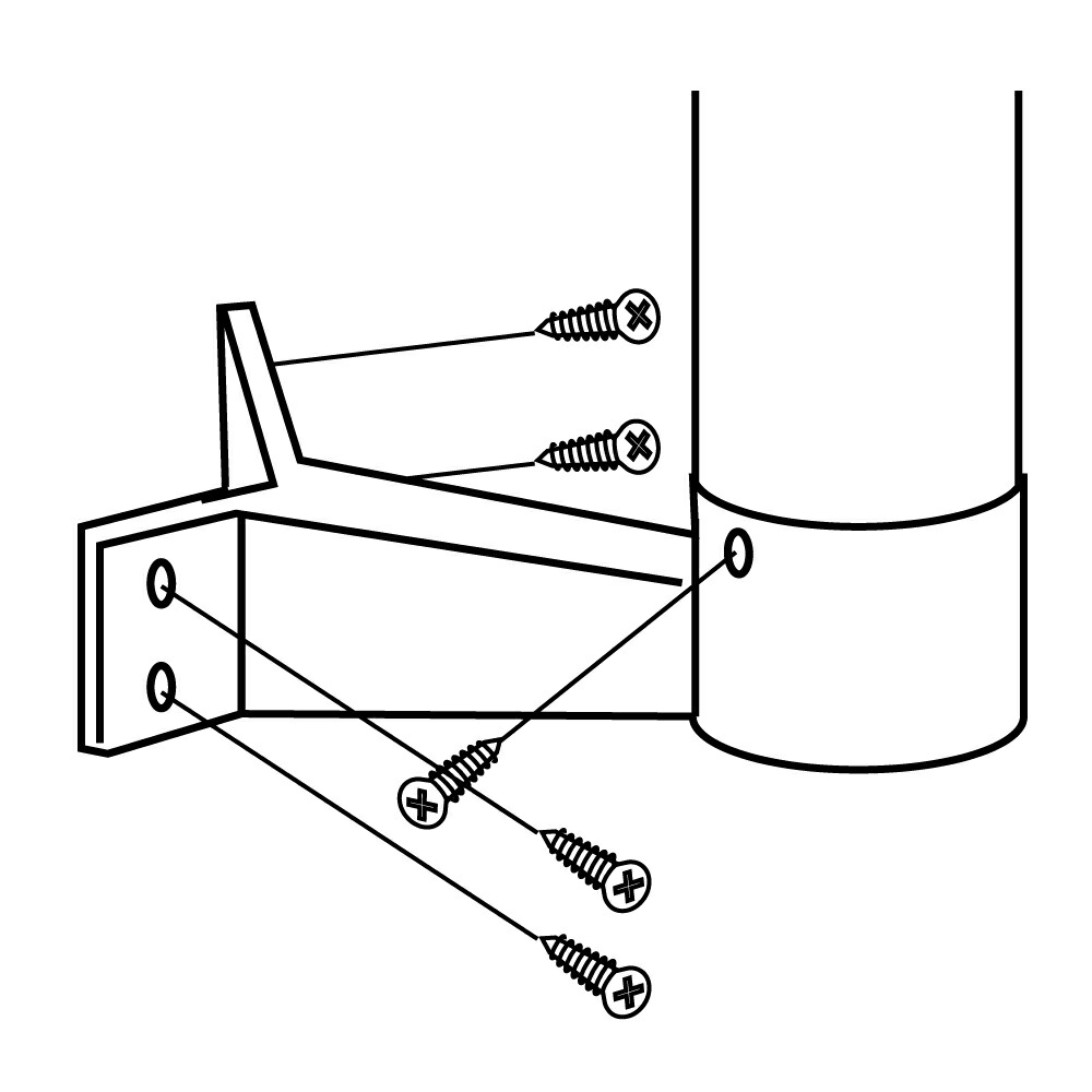 楽天市場】マツ六 ECLE システム手すり35シリーズ 出隅ブラケット EL