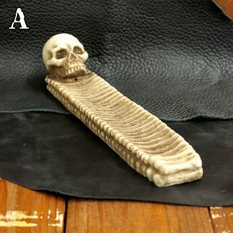 楽天市場】ドクロ お香立て おしゃれ スカル 骸骨 ガイコツ お香 線香