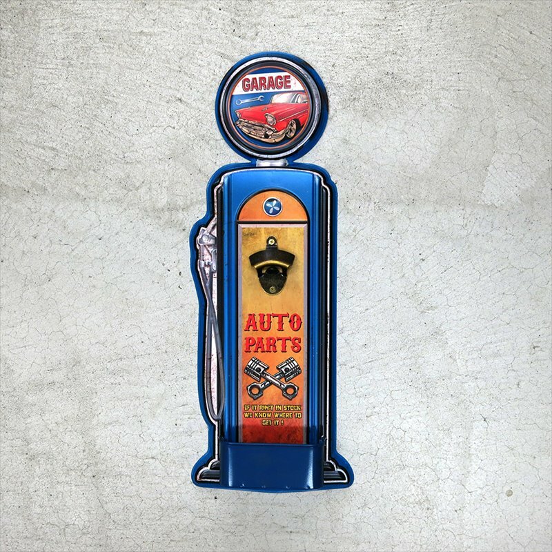 楽天市場】GASスタンド型 栓抜きプレート アメリカン雑貨 ヴィンテージ
