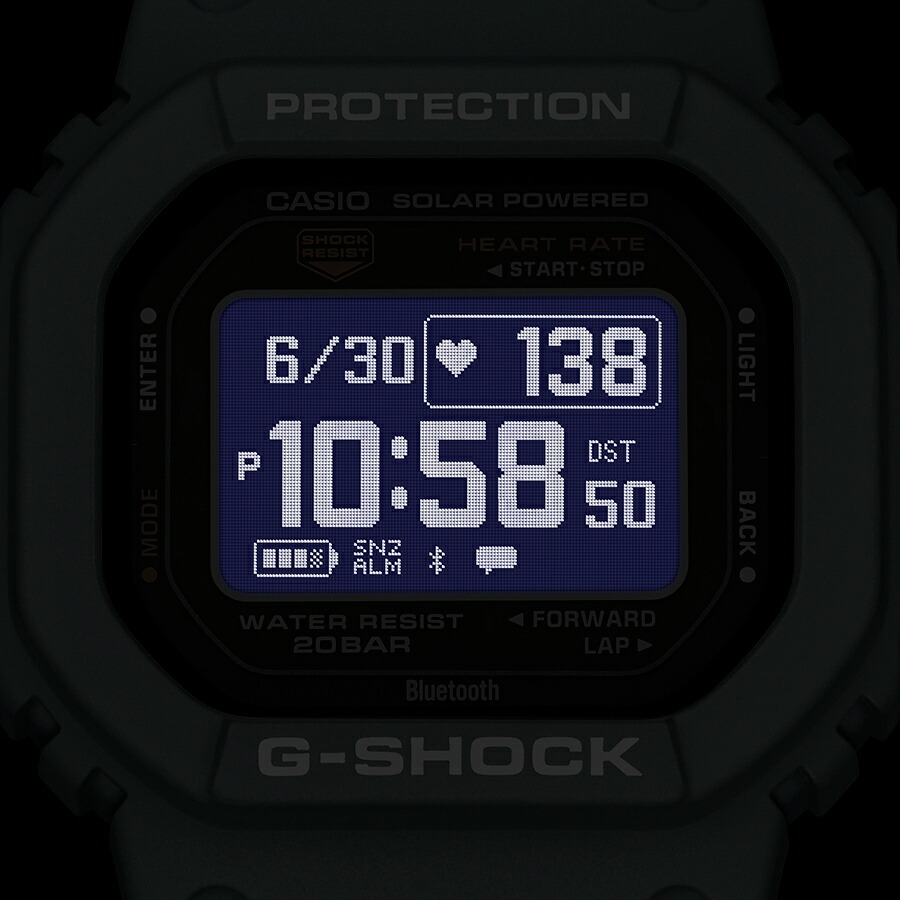 楽天市場】G-SHOCK G-SQUAD 心拍計測 血中酸素レベル計測 DW-H5600-2JR