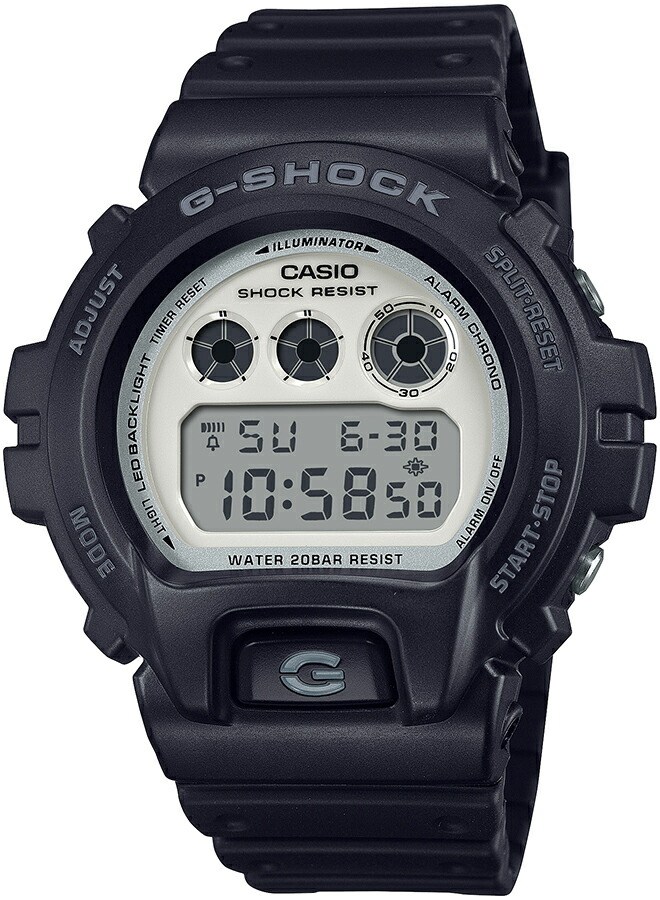 楽天市場】G-SHOCK ブラック&ブリリアントホワイト DW-6900WD-1JF