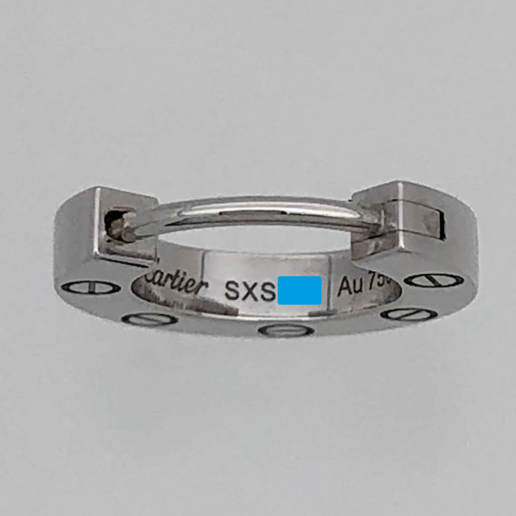 楽天市場】カルティエ□ ラブシングルイヤリング ピアス 片耳用 750 WG