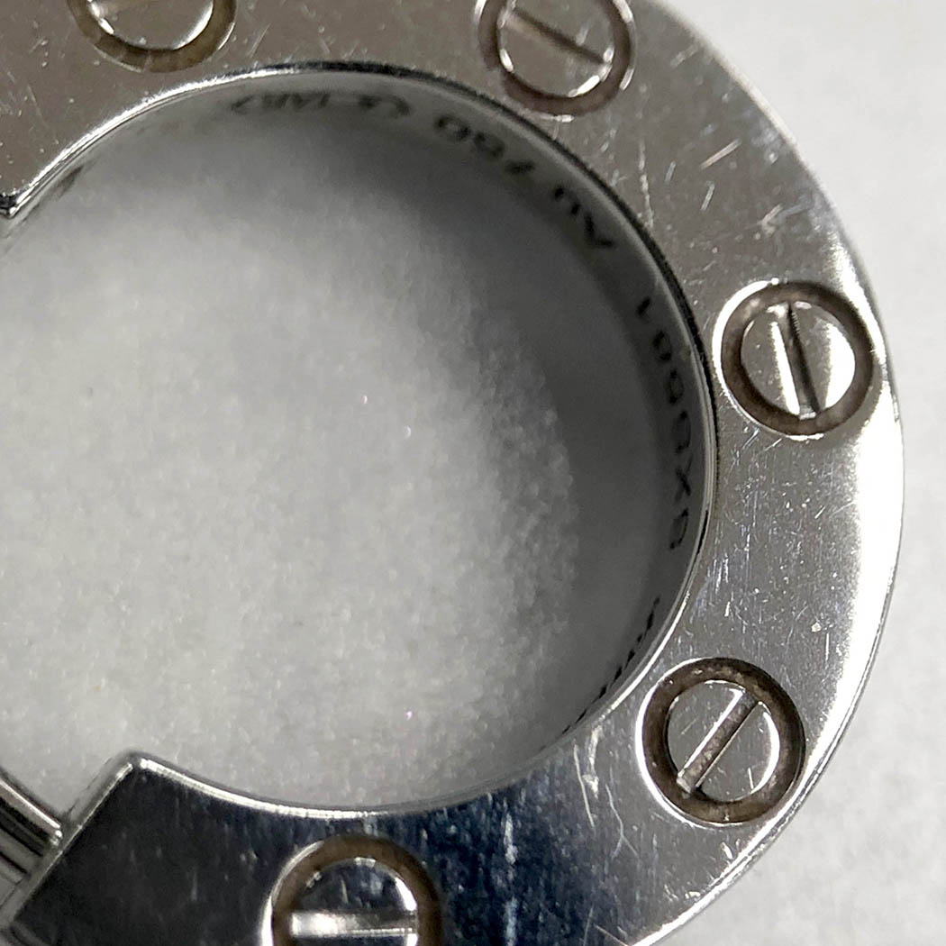 楽天市場】カルティエ□ ラブシングルイヤリング ピアス 片耳用 750 WG