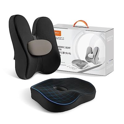 楽天市場】Gadeel 低反発 座布団＆腰クッション 2点セット 人間工学