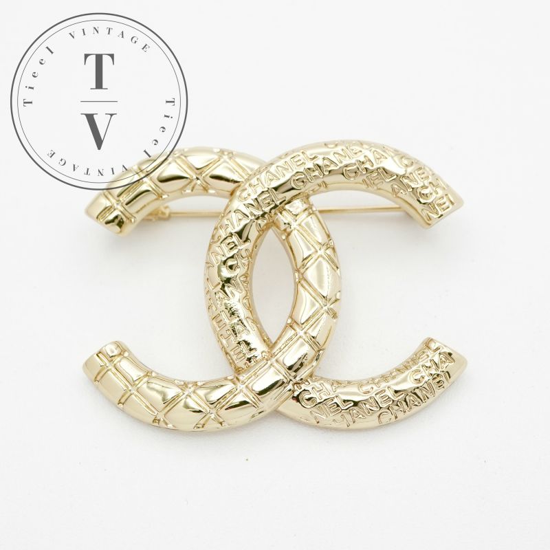 CHANELシャネル CCロゴ ブローチ・コサージュゴールド 【公式通販】